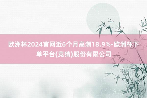 欧洲杯2024官网近6个月高潮18.9%-欧洲杯下单平台(竞猜)股份有限公司