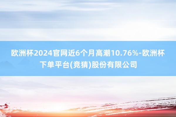 欧洲杯2024官网近6个月高潮10.76%-欧洲杯下单平台(竞猜)股份有限公司
