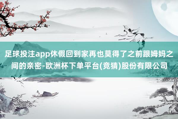足球投注app休假回到家再也莫得了之前跟姆妈之间的亲密-欧洲杯下单平台(竞猜)股份有限公司