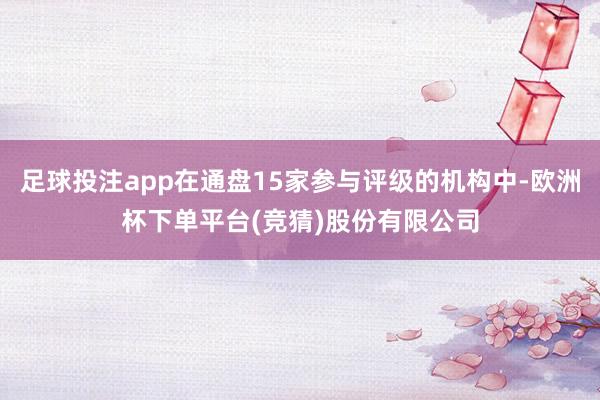 足球投注app在通盘15家参与评级的机构中-欧洲杯下单平台(竞猜)股份有限公司