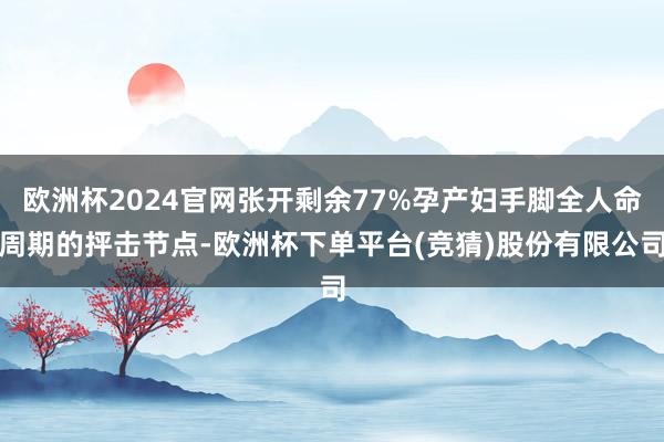 欧洲杯2024官网张开剩余77%孕产妇手脚全人命周期的抨击节点-欧洲杯下单平台(竞猜)股份有限公司