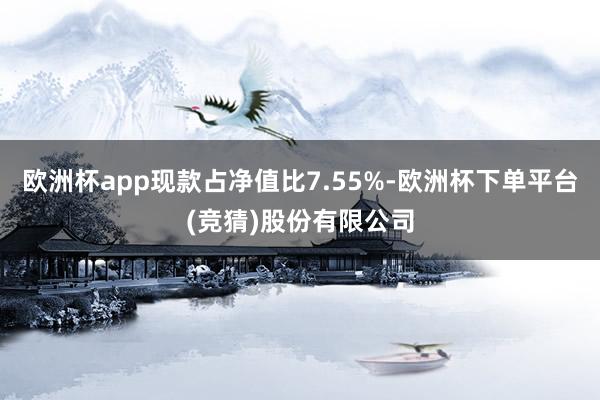 欧洲杯app现款占净值比7.55%-欧洲杯下单平台(竞猜)股份有限公司