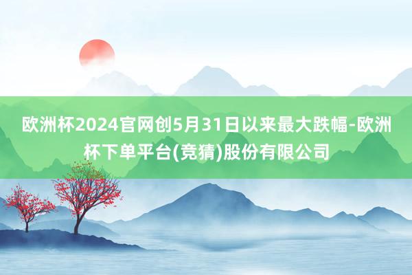 欧洲杯2024官网创5月31日以来最大跌幅-欧洲杯下单平台(竞猜)股份有限公司