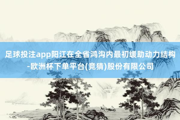 足球投注app阳江在全省鸿沟内最初缓助动力结构-欧洲杯下单平台(竞猜)股份有限公司