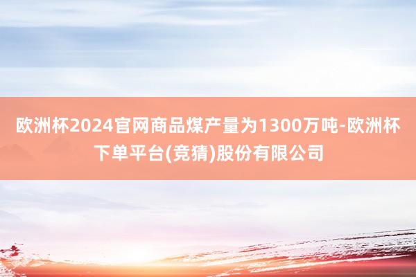 欧洲杯2024官网商品煤产量为1300万吨-欧洲杯下单平台(竞猜)股份有限公司