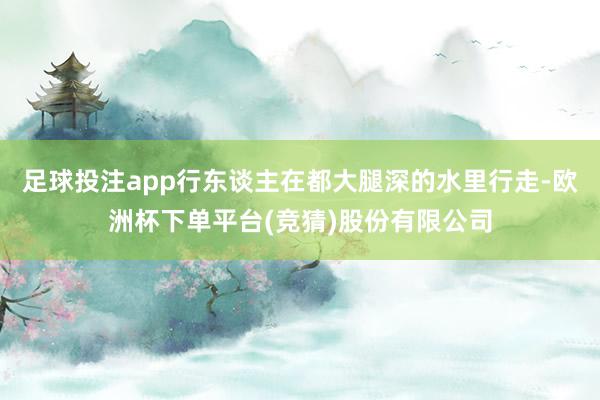 足球投注app行东谈主在都大腿深的水里行走-欧洲杯下单平台(竞猜)股份有限公司