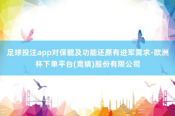 足球投注app对保髋及功能还原有进军需求-欧洲杯下单平台(竞猜)股份有限公司