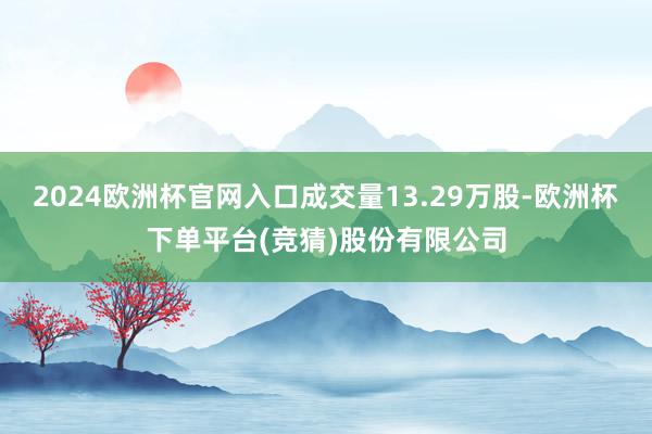 2024欧洲杯官网入口成交量13.29万股-欧洲杯下单平台(竞猜)股份有限公司