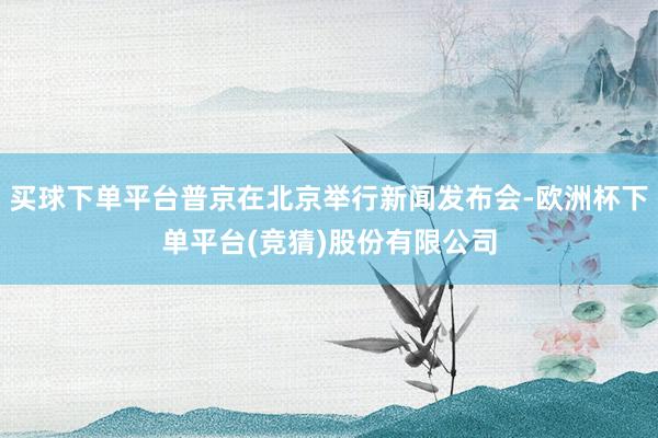 买球下单平台普京在北京举行新闻发布会-欧洲杯下单平台(竞猜)股份有限公司